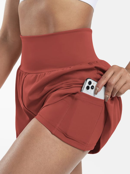 ✨️2025 Hot Sale 49% OFF🥰High Waisted 2-in-1 Yoga Shorts & Side Pockets