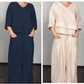 💃2025 Hot Sale🔥Irregular Hem Cotton Linen Short Sleeve Casual 2-Piece Set
