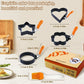 Non-Stick Egg Ring Set with Fun Shapes
