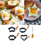 Non-Stick Egg Ring Set with Fun Shapes