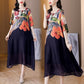 💃2026 New Arrival Pre-Sale💕Women's Elegant Flowy Floral Print Plus Size Dress