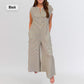 💥Last Day Special Sale 49% OFF💝✨Women's oversized Striped sleeveless Jumpsuit