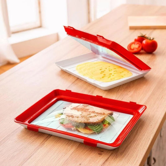 🔥Hot Sale Buy More, Get More!🔥🌿 Eco-friendly Design - Reusable Food Preserving Tray,