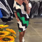 Women's V-Neck Short Sleeve Dress
