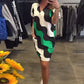 Women's V-Neck Short Sleeve Dress