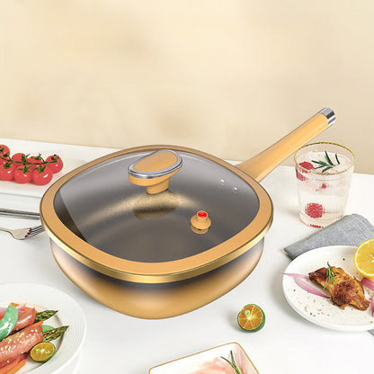🍳 49% OFF NOW! ✨ 12in Titanium Alloy Non-Stick Pot - Healthy Cooking Without Chemicals, Dishwasher Safe & Cool-Touch Handles 🔥📦