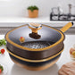 🍳 49% OFF NOW! ✨ 12in Titanium Alloy Non-Stick Pot - Healthy Cooking Without Chemicals, Dishwasher Safe & Cool-Touch Handles 🔥📦