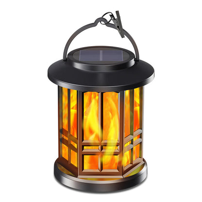 ✨🔥Waterproof Outdoor Solar Flame Lantern Light