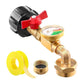 📢📢49% OFF!🔥🔥🔥Propane Refill Elbow Adapter with Gauge