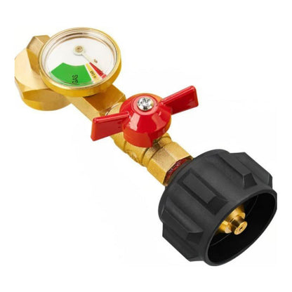 📢📢49% OFF!🔥🔥🔥Propane Refill Elbow Adapter with Gauge