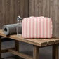 Striped Hanging Travel Toiletry Bag