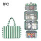 Striped Hanging Travel Toiletry Bag