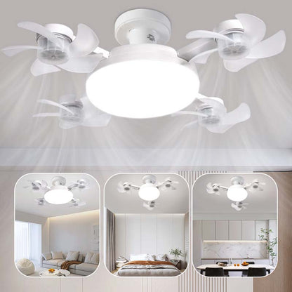 🌀 50% OFF! 💡 Ceiling Fan with E27 Socket – Quiet 2-in-1 LED Fan with Remote Control – Cooling & Lighting in One 🏠